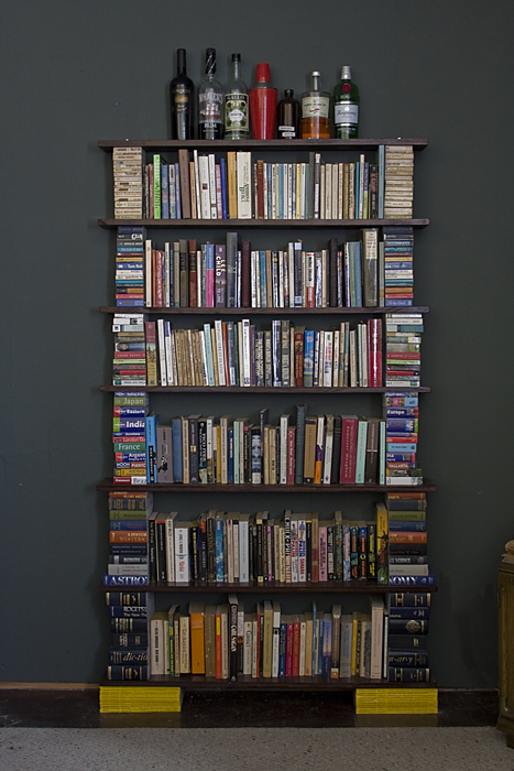 A Bookshelf Made From Books Hodomania By Benjamin Simpson